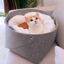 Cat Basket Pet Dog Bed for Cat Warm Bed Dogs Houses for Cats Pets Products  S3D5