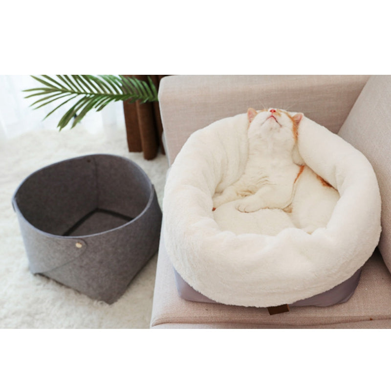 Cat Basket Pet Dog Bed for Cat Warm Bed Dogs Houses for Cats Pets Products  S3D5