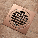 Luxury Solid Brass Floor Drain Square Anti-Odor Floor Drain Bathroom Tile I