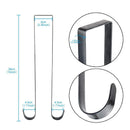 15In Door Iron Double Hook Hangers Removable Storage Rack Organizer for Chr