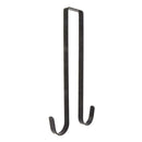 15In Door Iron Double Hook Hangers Removable Storage Rack Organizer for Chr