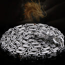 Stainless Steel Outdoor Protection Dragon Hand Bracelet Chain Metallic Whip F5S2