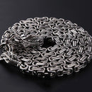 Stainless Steel Outdoor Protection Dragon Hand Bracelet Chain Metallic Whip F5S2