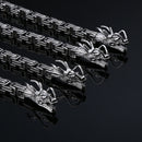 Stainless Steel Outdoor Protection Dragon Hand Bracelet Chain Metallic Whip F5S2