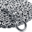 Stainless Steel Outdoor Protection Dragon Hand Bracelet Chain Metallic Whip F5S2
