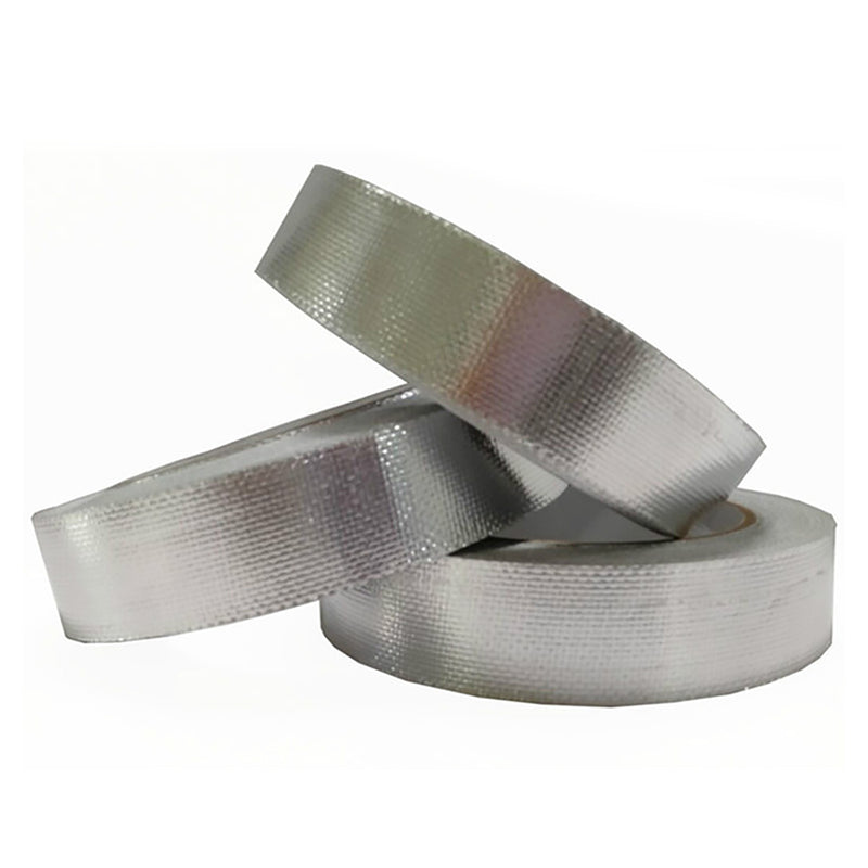 50M 2" Fiberglass Aluminium Foil Tape Self Adhesive Reinforced Heat Shield