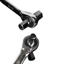 4-In-1 Socket Driver Ratchet 2 Way Wrench Hand Tools Double Ended 10 12 14