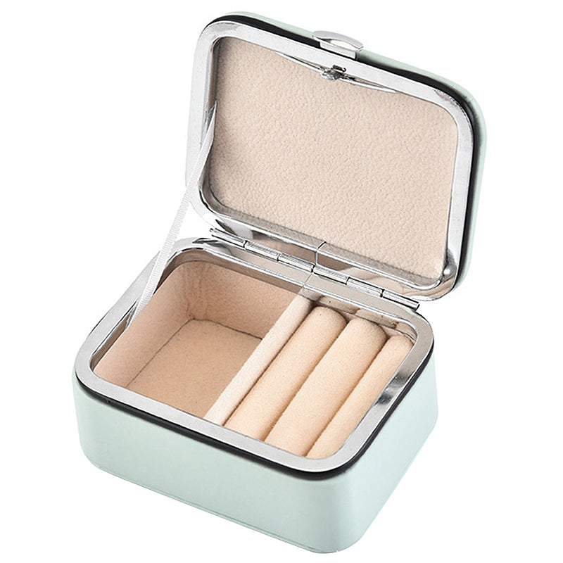 Travel Jewelry Packing Box Cosmetic Makeup Organizer Jewelry Box Earrings D Y9S9