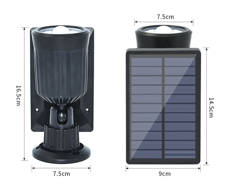 Solar Power 8 LED PIR Motion Sensor Spot Light Outdoor Waterproof Garden Lawn Wall Lamp