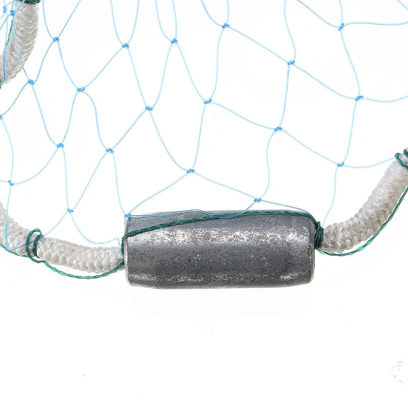 ZANLURE 2.4m/7.9ft Colorful Hand Throw Fishing Casting Net Cast Spin Bait Hollow Sinker Dense Mesh