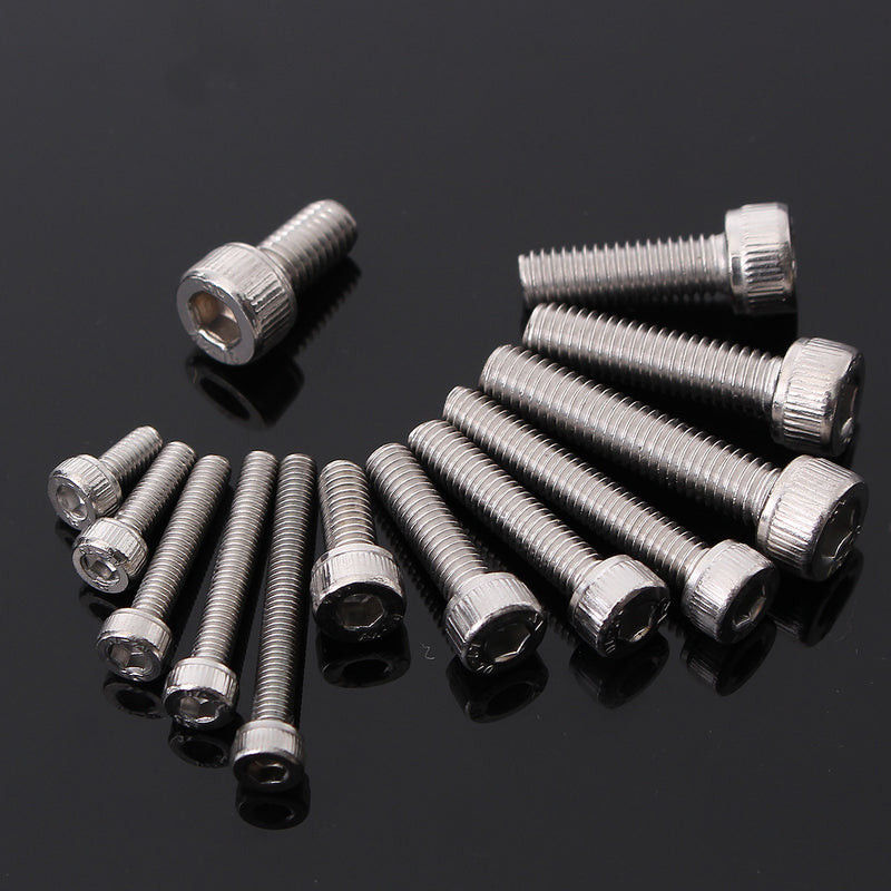 Suleve M3SSH2 M3/M4/M5 A2 Stainless Steel Hex Allen Socket Cap Screws Bolts Assorted Kit 270Pcs