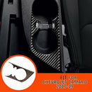 Carbon Fiber Water Cup Frame Decor Cover Trim Fit for Chevrolet Camaro 2017
