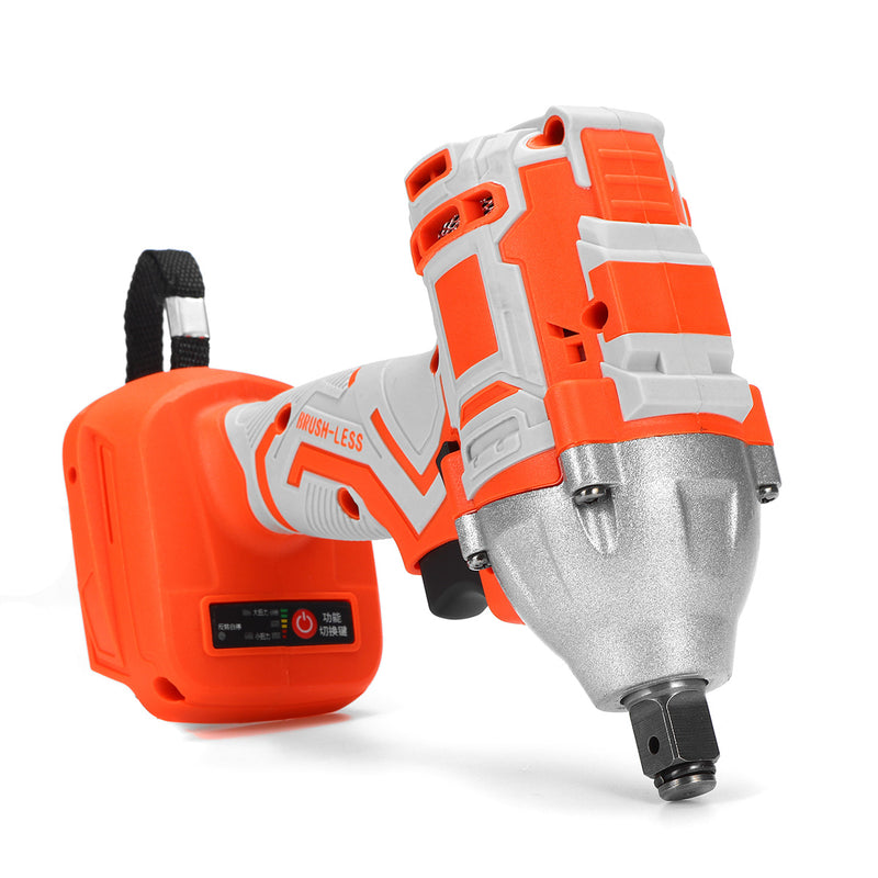 580Nm 4000rpm LED Cordless Motor Electric Brushless Impact Wrench for DIY General Building Car Repairing Engineering Adpated To Makita Battery