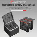 3 in 1 Battery Charger Hub for DJI OSMO Action Camera with TYPE-C Interface