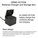 3 in 1 Battery Charger Hub for DJI OSMO Action Camera with TYPE-C Interface