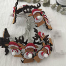 Christmas Deer LED Light String 10 Light Battery Operation Fairy Christmas