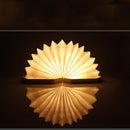 New Folding Rechargeable LED Flip Book Lamp Portable Discoloration Night Li