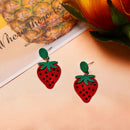 Fruit Earrings Strawberry Watermelon Lemon Banana Pendant Earrings Alloy Je