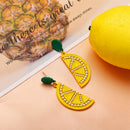 Fruit Earrings Strawberry Watermelon Lemon Banana Pendant Earrings Alloy Je