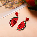 Fruit Earrings Strawberry Watermelon Lemon Banana Pendant Earrings Alloy Je