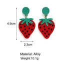 Fruit Earrings Strawberry Watermelon Lemon Banana Pendant Earrings Alloy Je