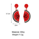 Fruit Earrings Strawberry Watermelon Lemon Banana Pendant Earrings Alloy Je