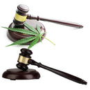 Wood Gavel and Round Block Set Handcrafted Wood Hammer with Block for Lawye Z6R5