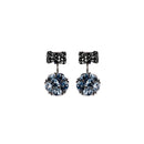 Sweet 925 Sterling Silver Earrings Full Rhinestone Bowknot Ball Stud Earrings for Women