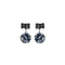 Sweet 925 Sterling Silver Earrings Full Rhinestone Bowknot Ball Stud Earrings for Women