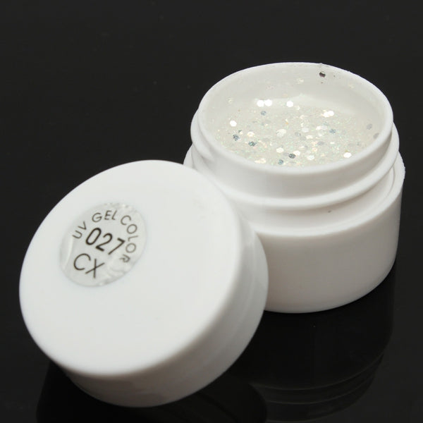 1 Pot 36 Colors Glitter UV Gel Builder Nail Art Polish