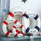 Mediterranean Style Welcome Aboard Decorative Life Buoy Home Decor