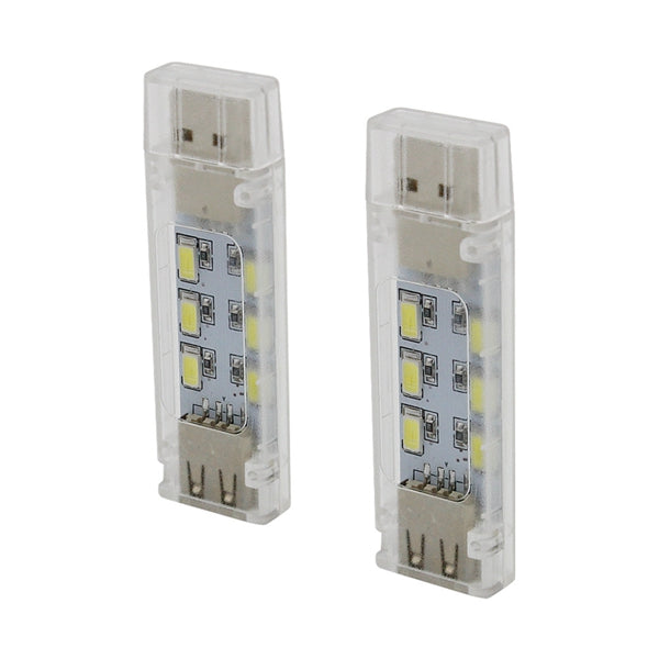 Mini USB 12 LED Double Sided Night Light Reading Lamp for Computer Laptop PC Notebook Power Bank