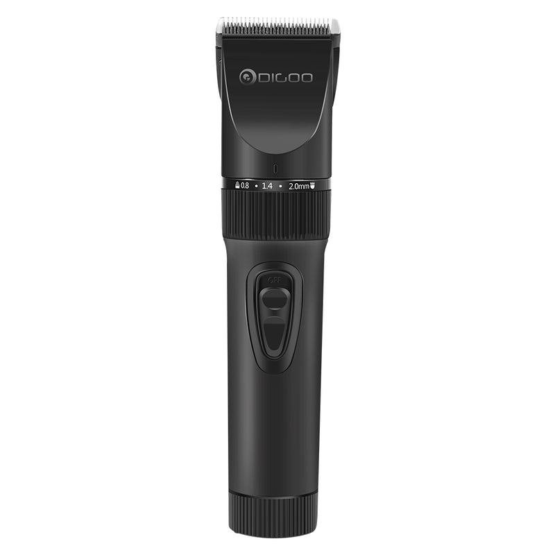 Digoo BB-T2 USB Ceramic R-Blade Hair Clipper Trimmer Rechargeable 4X Extra Limiting Comb Razor Silent Motor for Children Baby Men