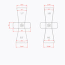 Dovetail Scribe Line Planner Woodworking Templates Drawing Line Tool Dovetail Gauges Measuring Tool