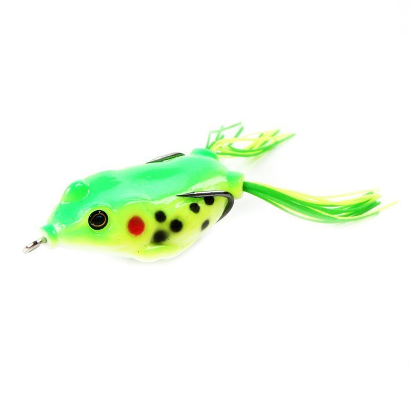 5Pcs/Set 14g 11cm Plastic Soft Dual Hook Frog Lure Artificial Topwater Wobbler Fishing Lure