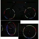 OUTERDO Fluorescent Bike Reflective Sticker MTB Road Cycling Motorcycle Car Wheel Tire Strip Bicycle