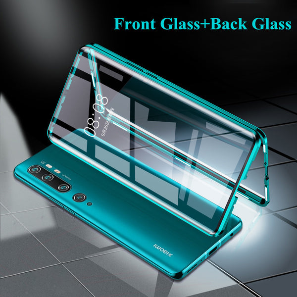 Bakeey 360 Curved Screen Front+Back Double-sided Full Body 9H Tempered Glass Metal Magnetic Adsorption Flip Protective Case Xiaomi Mi Note 10 / Xiaomi Mi Note 10 Pro / Xiaomi Mi CC9 Pro