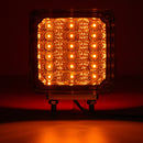 2pcs Car 39 LED Lights 12V Amber/Red Double Stud Mount Pedestal Cab Fender Dual Face Stop Turn Tail Signal Lamps