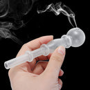 5inch Mini Size Noctilucent Water Glass Pipe Glassware Luminous Green Herb Tube Holder