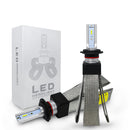 Roadsun 2pcs 12V/24V T8 LED Bulb H1/H4/H7/H11/9005/9006 White Headlights 60W 6000Lm COB Headlamp Auto Fog Light Lamp Bulb