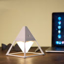GX.Diffuser LED Night Light USB Interface Charging Wall Lamp Art Pyramid Shape