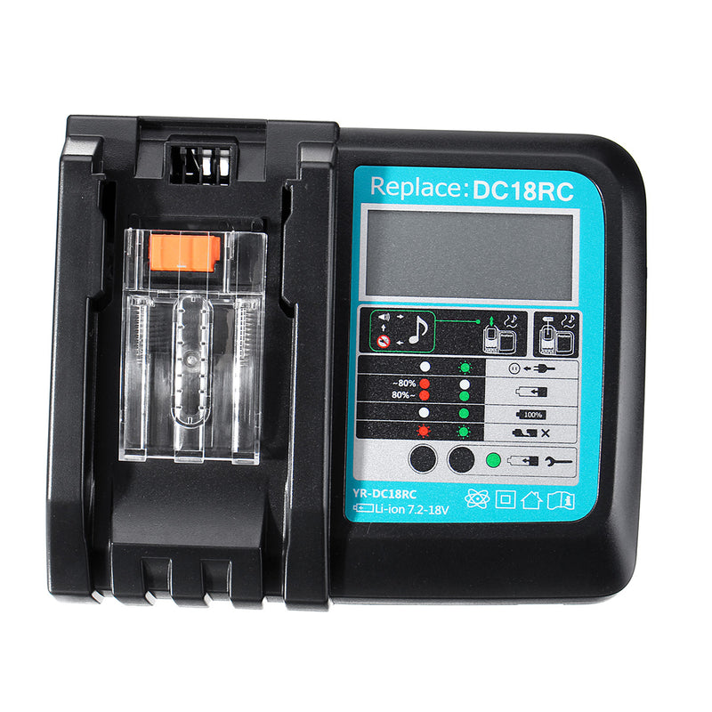 DC18RC Fast Lithium-Ion Battery Charger BL1830 BL1840 BL1850 For 14.4V 18V Makita Battery