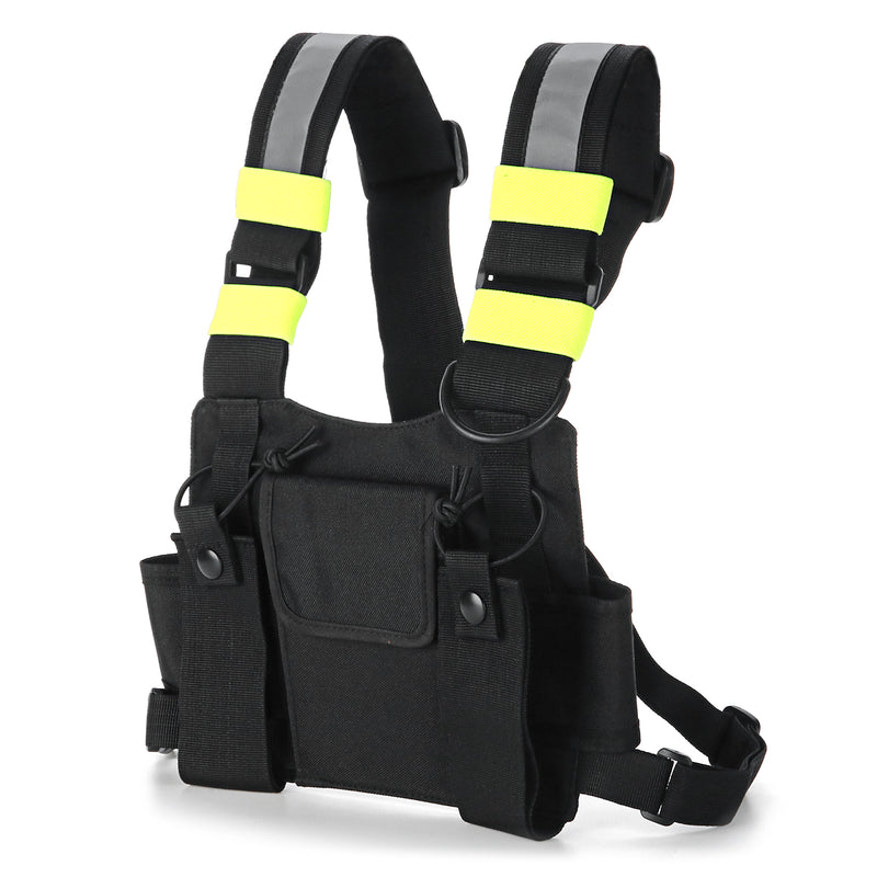 Chest Pocket Pack Harness Nylon Bag Backpack Holster for Radio Walkie Talkie