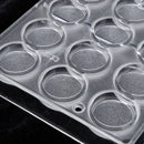 Matte Round Shaped Polycarbonate Sweet Candy Mold 24 Cavity DIY PC Chocolate Mould Tray