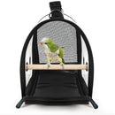 Transparent Handbag Travel Backpack Bird Carrier Cage Nest Pet Parrot Breathable