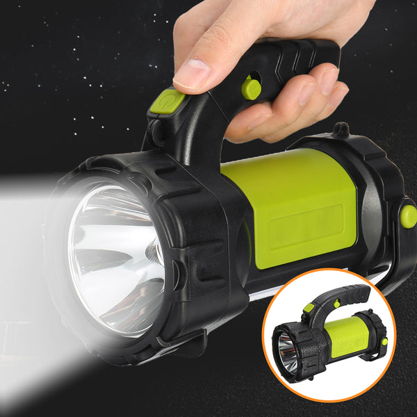 1000M 200W 2000LM 8000mAh LED COB Work Light Torch Candle 360 Rotation USB Charging Power Display Spotlight Wateroof Hand Lamp Green