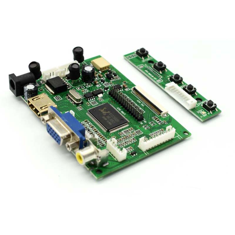 HDMI VGA 2AV LVDS ACC TTL LCD Display Controller 50pins Board Kit 800x480 resolution for Raspberry Pi