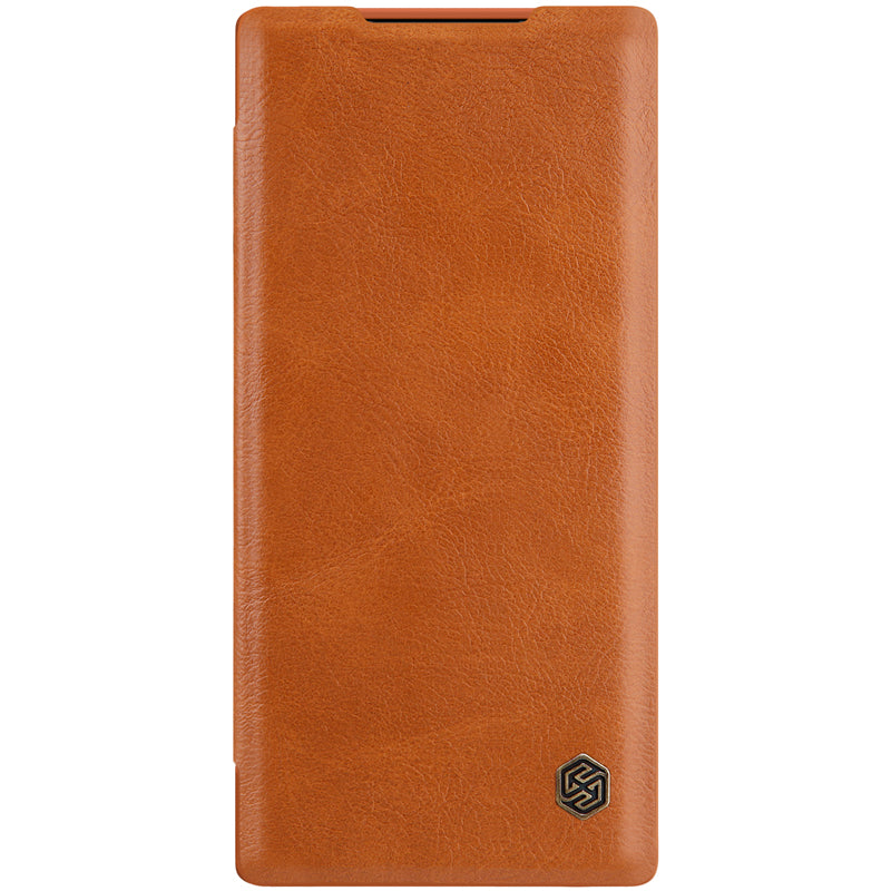 NILLKIN Flip Shockproof Card Slot Holder Full Cover PU Leather Vintage PC Protective Case for Samsung Galaxy Note 10+ / Note 10+ 5G