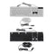 T350 104 Keys Wired 6 Colors Backlit Gaming Keyboard and 2000DPI LED Mouse Combo