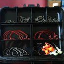 ZANLURE 128pcs/set Fishing Tool Set Sinkers Swivels Stoppers Hooks Connector Fishing Lure With Box